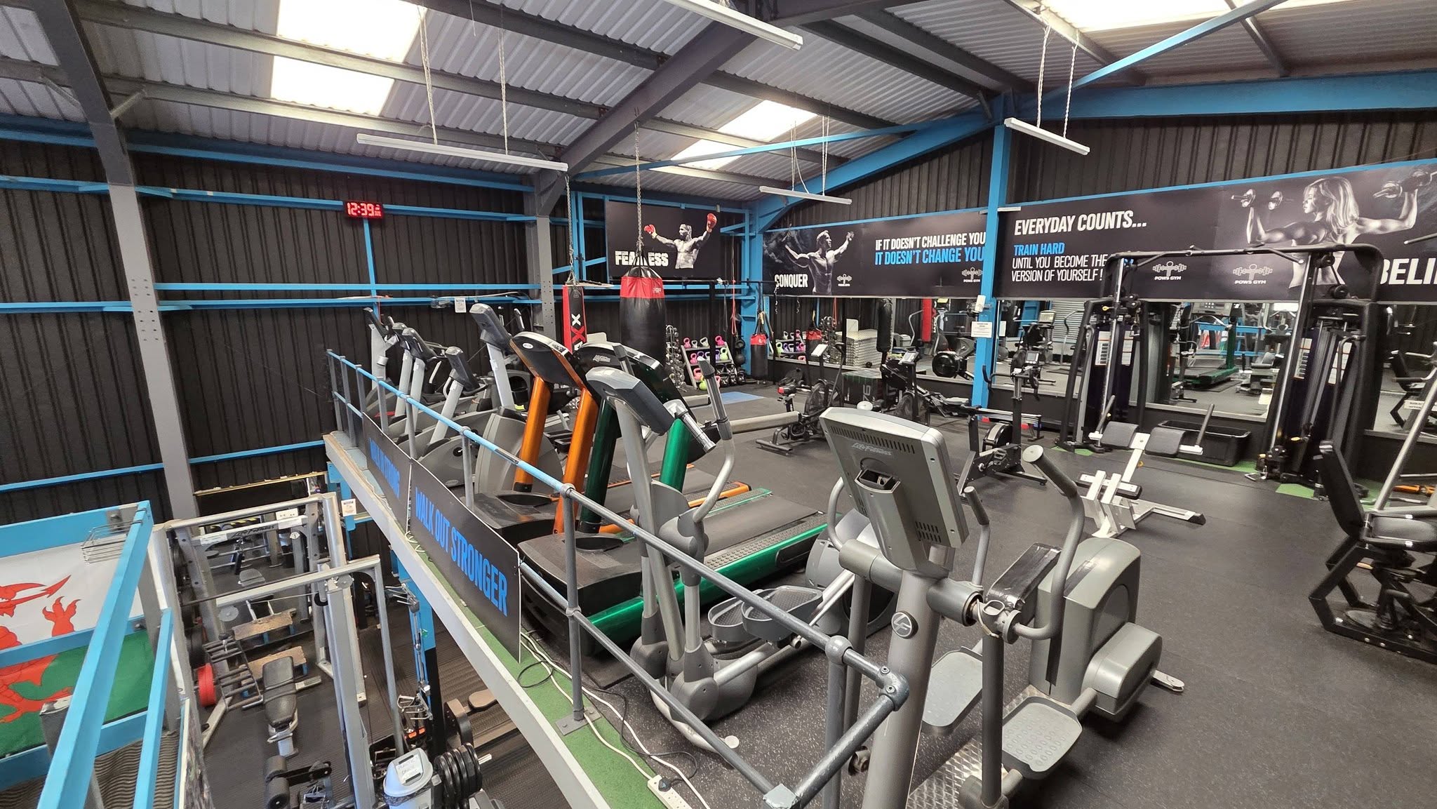 Conditioning at POWS Gym in Bridgend