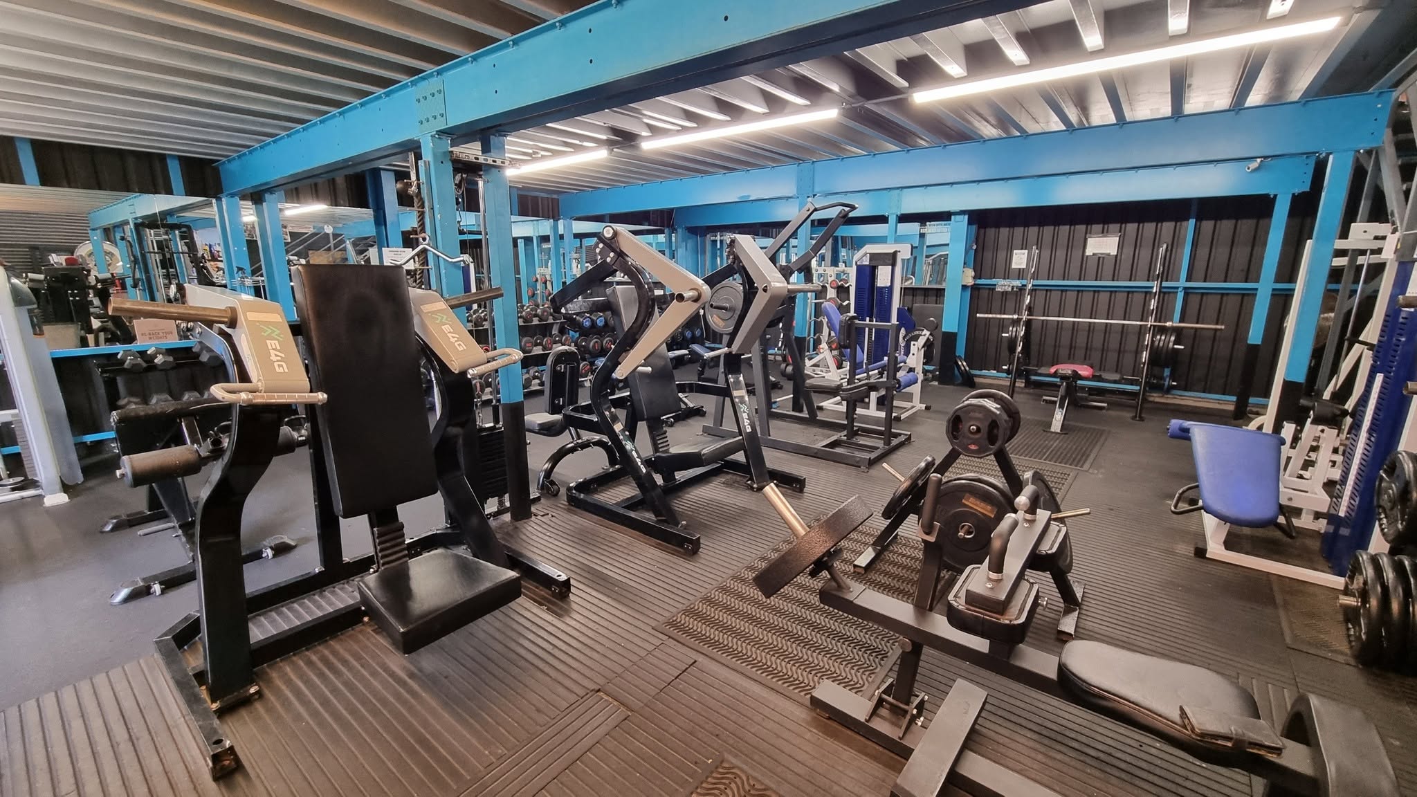 Strength floor at POWS Gym in Bridgend