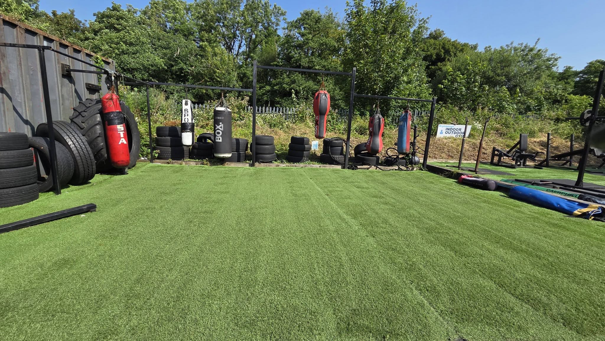 POWS Gym community training outdoors